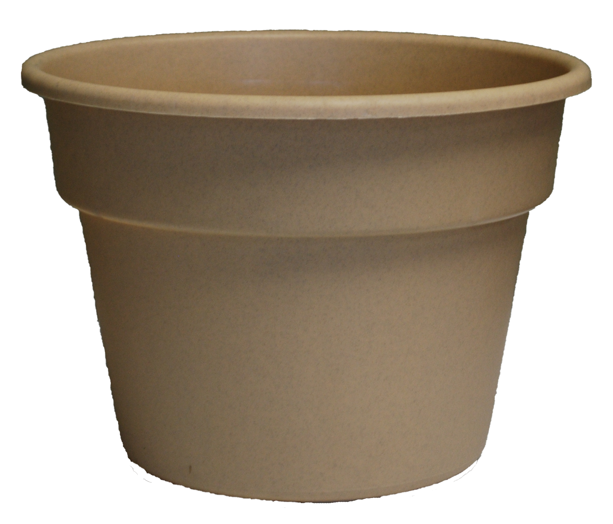 12 Inch Color Round Pot Mocha - 1500 per pallet - Garden Center